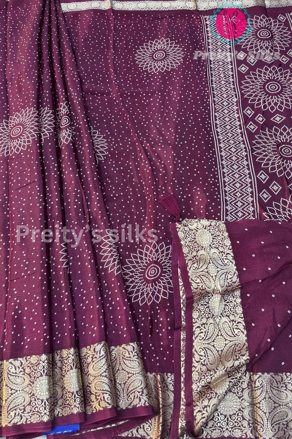(Restocked)Semi Wrinkle Crepe Silk Saree-PF82020