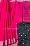 chiffon georgette Silk Saree with Self embossed Design-PF68346