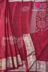 (Restocked)Semi Wrinkle Crepe Silk Saree-PF82020