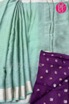 chiffon georgette Silk Saree with Self embossed Design-PF68346