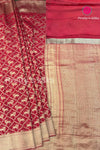 Pure Banarasi Crepe Silk Saree-Red-PA51871