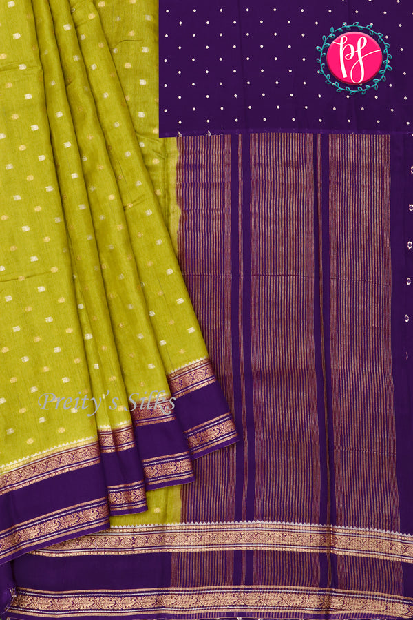 Semi Dupion tussar Saree-PF85264