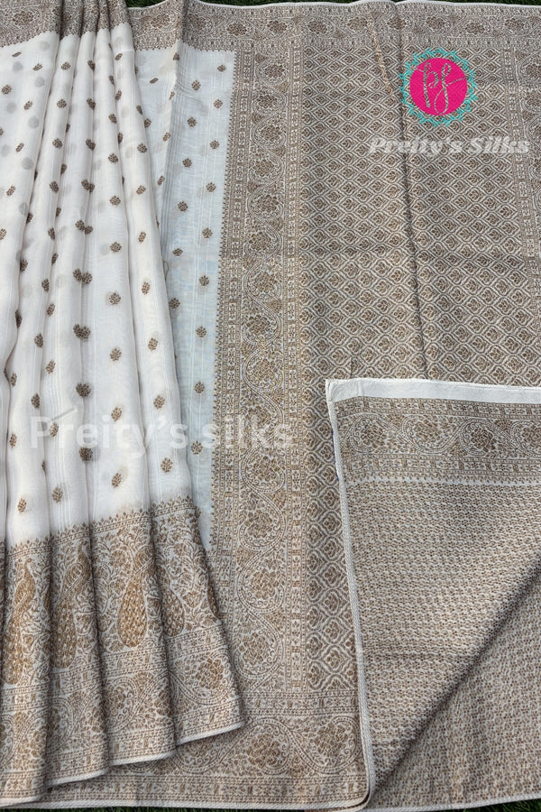 Tussar Dupion With Antique Zari Saree- PA00355