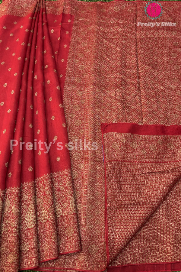 Tussar Dupion With Antique Zari Saree- PA00355