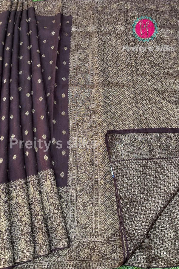 Tussar Dupion With Antique Zari Saree- PA00355