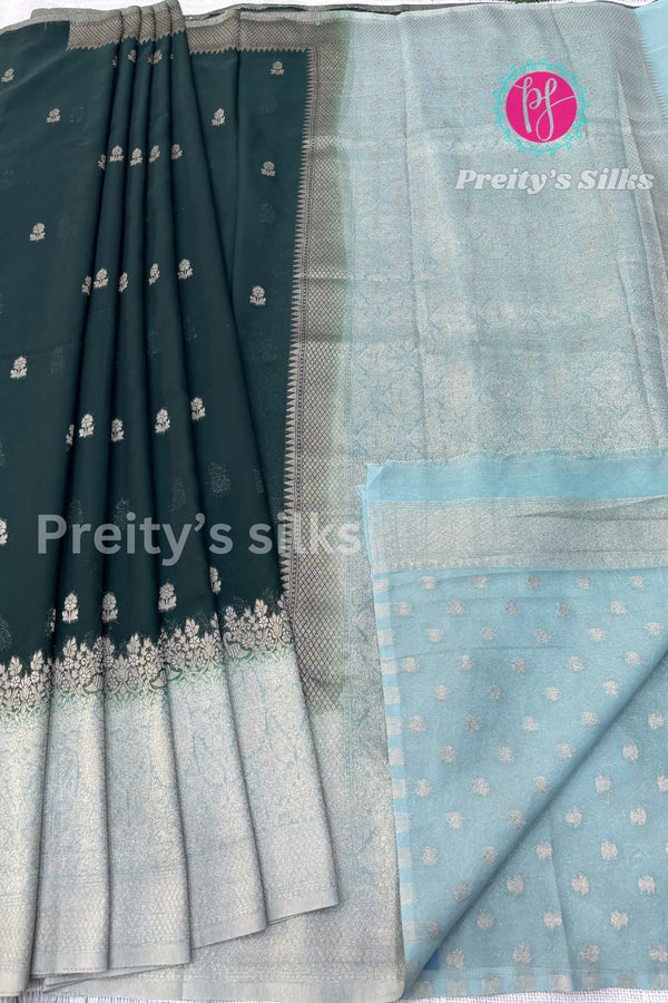 Semi Chiffon Georgette Silk Saree-PA00661