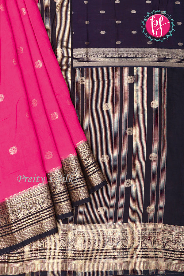 Butter Cotton Silk Saree-PA01444