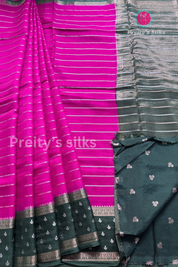Munga Crepe Silk Saree-PA02705