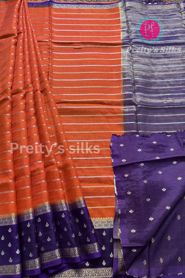 Munga Crepe Silk Saree-PA02705