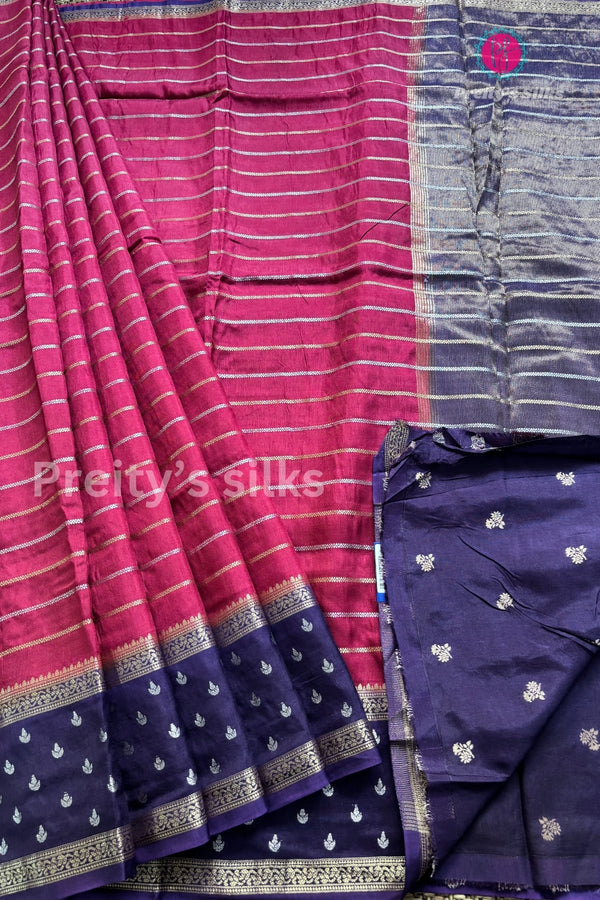 Munga Crepe Silk Saree-PA02705