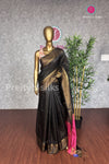 Raw silk saree with butta pattern- PA09058