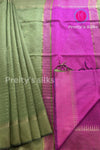Raw silk saree with butta pattern- PA09058