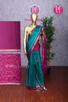Semi Ikkat Pochampally Silk Saree-PA03525