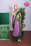 Semi Ikkat Pochampally Silk Saree-PA03525