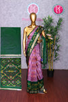 Semi Ikkat Pochampally silk saree-PA03525
