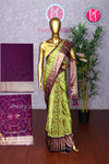 Semi Ikkat Pochampally silk saree-PA03525
