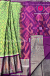 Semi Ikkat Pochampally Silk saree-PA03525