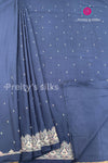 Semi Wrinkle Crepe Silk Saree- PA03840