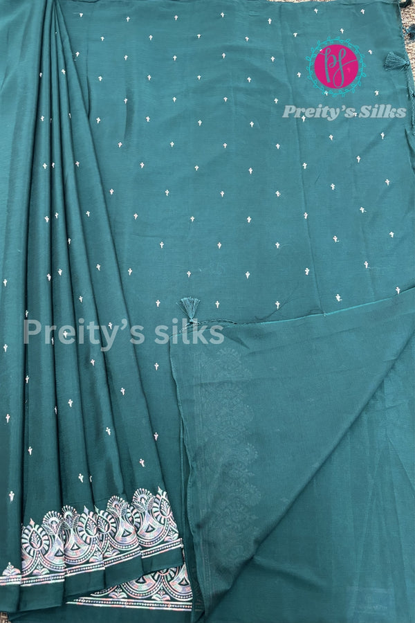 Semi Wrinkle Crepe Silk Saree- PA03840