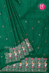 Semi Tussar Silk Saree with Embroidery work- PF71757