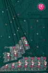 Semi Tussar Silk Saree with Embroidery work- PF71757
