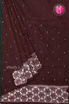 Semi Tussar Silk Saree with Embroidery work-PF71757
