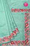 Semi Silk With Cross Stitchwork-PA05021