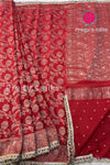 Semi Georgette Silk Saree-PA05573