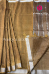 Soft Raw Silk Saree - Vertical lines-PA06266