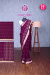 Semi georgette Silk Saree-PA10393