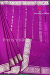Pure Mysore Crepe Silk Saree -PA11259