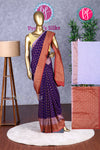 Semi Banarasi Georgette Silk Saree-Dual Border-PA11407