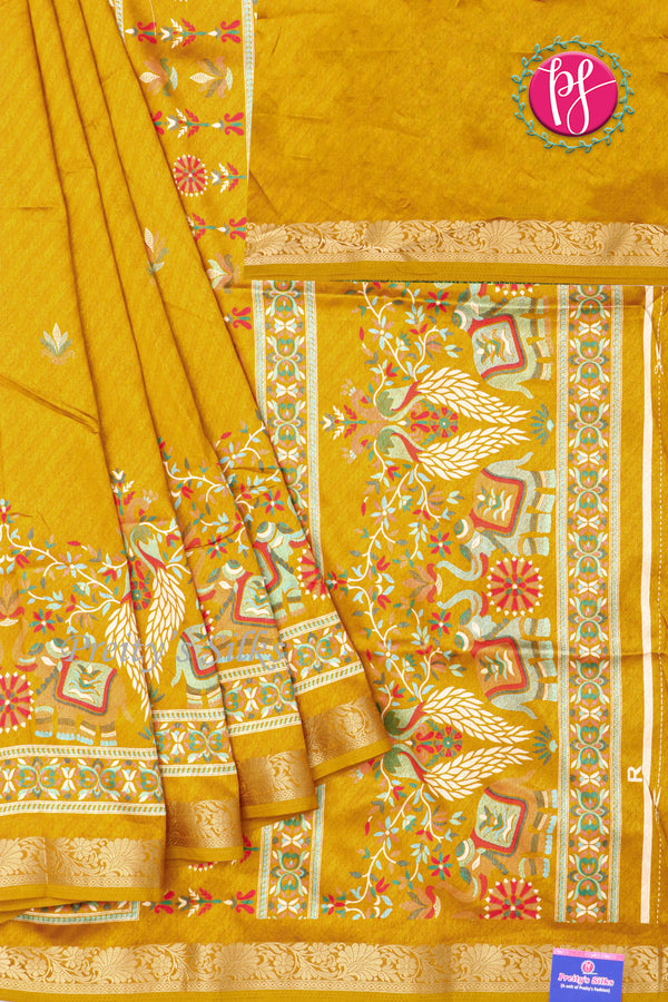 Semi Mysore Crepe Silk Saree-PA17588