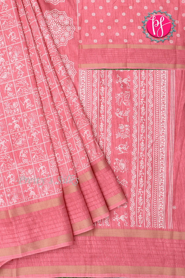 Semi Dola Silk saree Saree-Worlyprints-PA18161