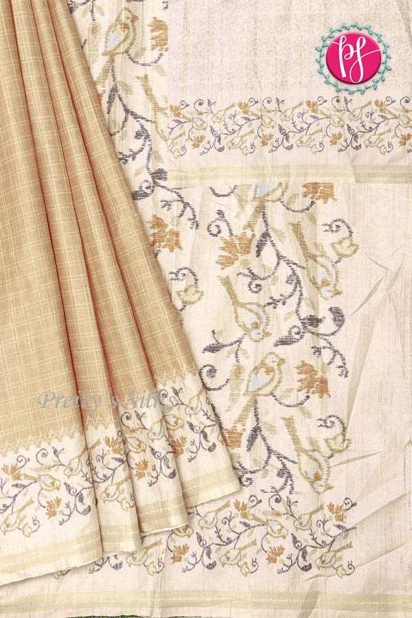Semi Tussar Silk Saree-PA18161