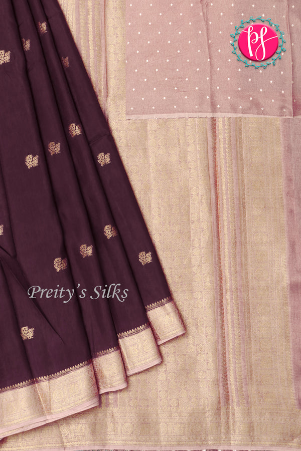 Semi Tussar Dhupion Silk Saree-PA20435