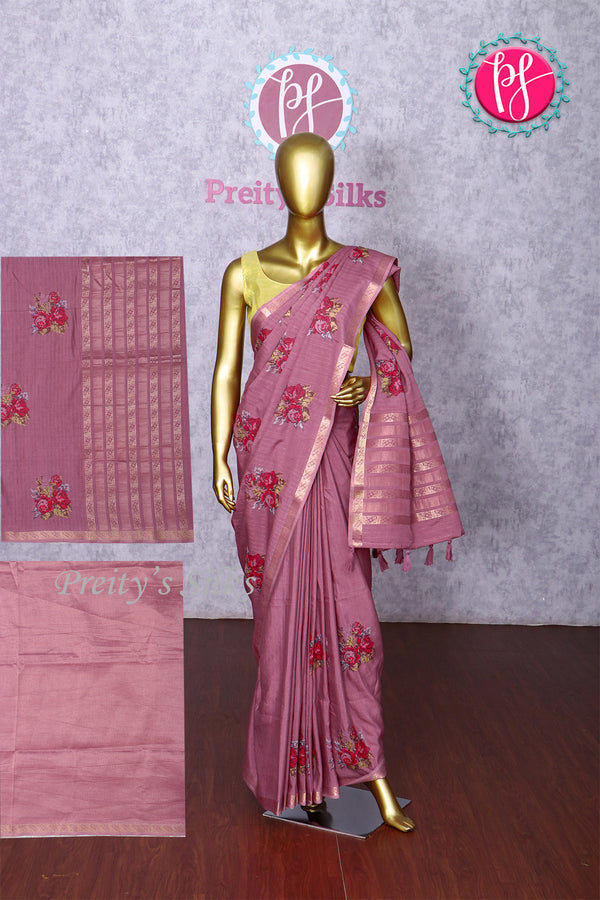 Semi Tussar Silk Saree-PA20435