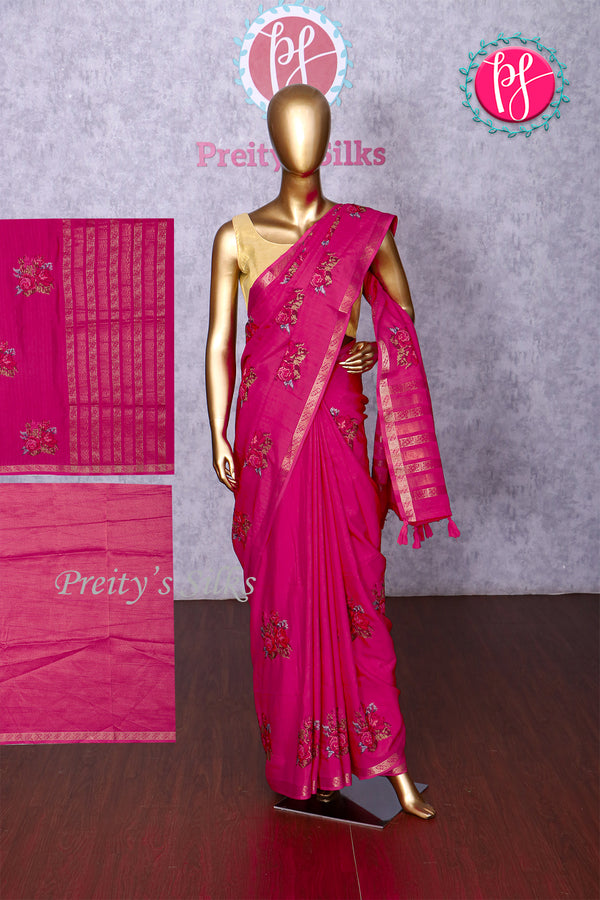 Semi Tussar Silk Saree-PA20435