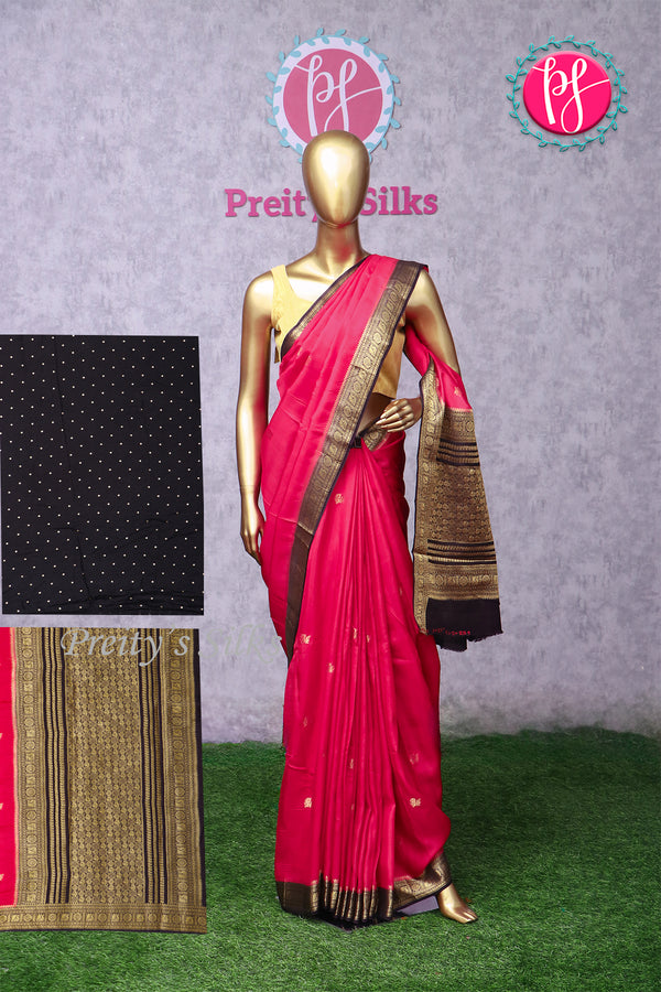 Semi Tussar Dhupion Silk Saree-PA20435
