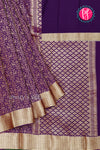 PURE KADDI BANARASI CREPE SILK SAREE-PA23868