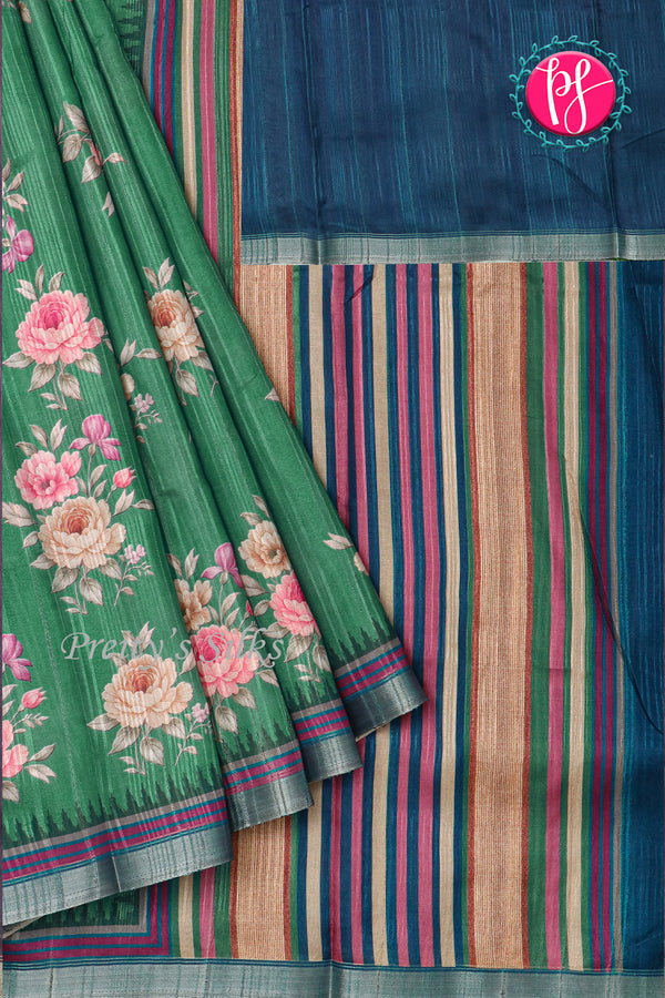 Semi Tussar Silk Saree-PA24013