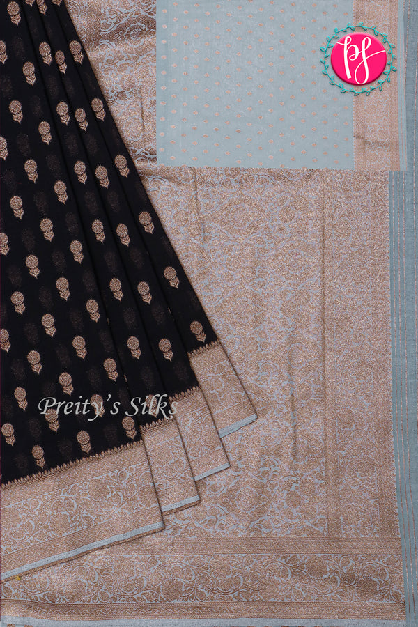 Semi Banarasi Georgette silk Saree-PA24209