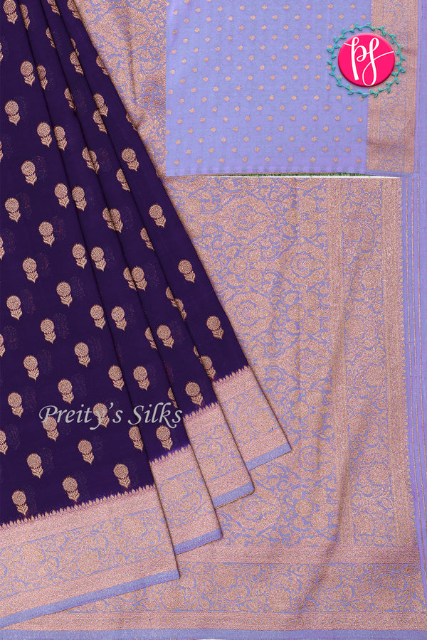 Semi Banarasi Georgette silk Saree-PA24209