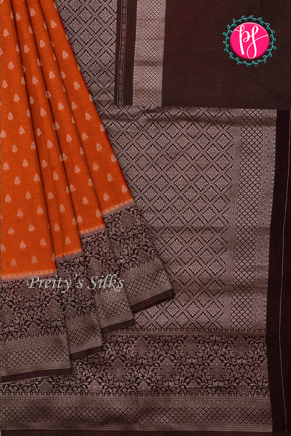 Semi Banarasi Chiffon Saree-PA24209
