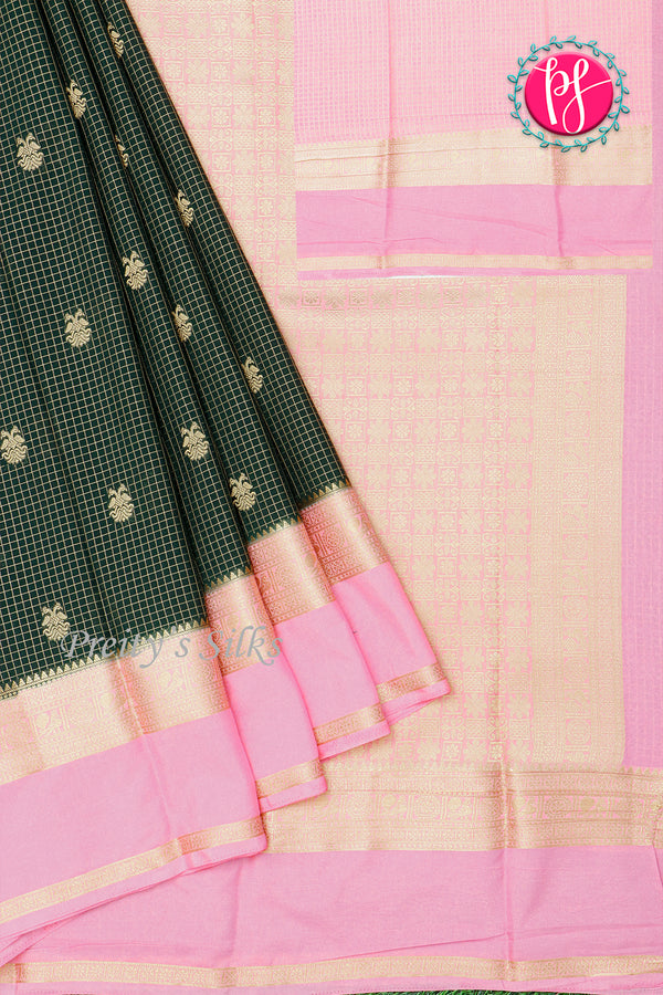Semi Mysore Crepe Silk Saree-PA30531