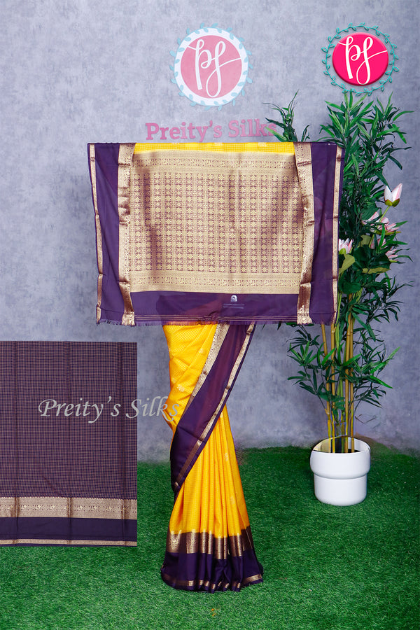 Semi Mysore Crepe Silk Saree-PA30531