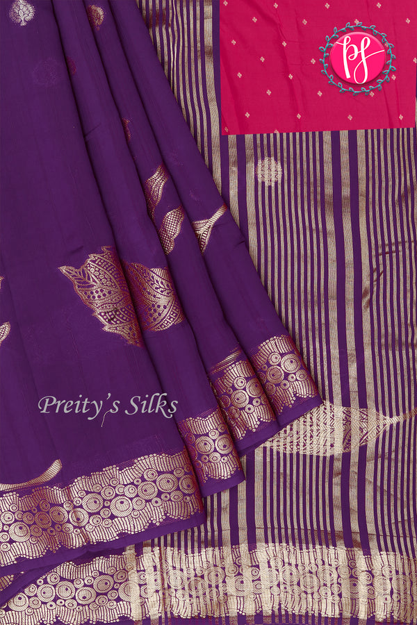 Viscose Tussar Georgette Silk Saree-PA32311