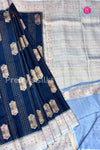 Semi Banarasi crepe Silk Saree-PA38474