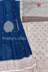 Semi Banarasi Crepe silk saree-PA40691