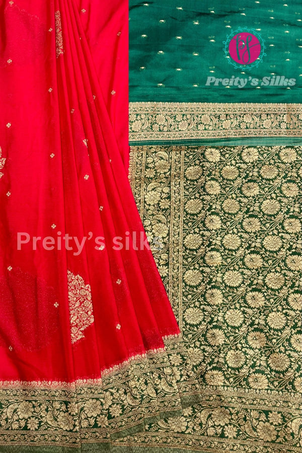 Semi Banarasi Crepe silk saree-PA40691